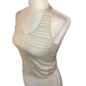 Striped Sleeveless Halter Top
